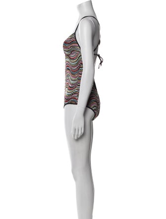 Missoni Mare Striped Glitter Accents One-Piece