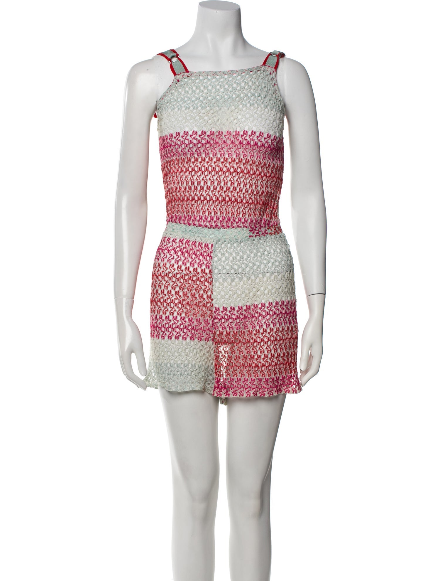 Missoni Mare Lace Pattern Square Neckline Romper