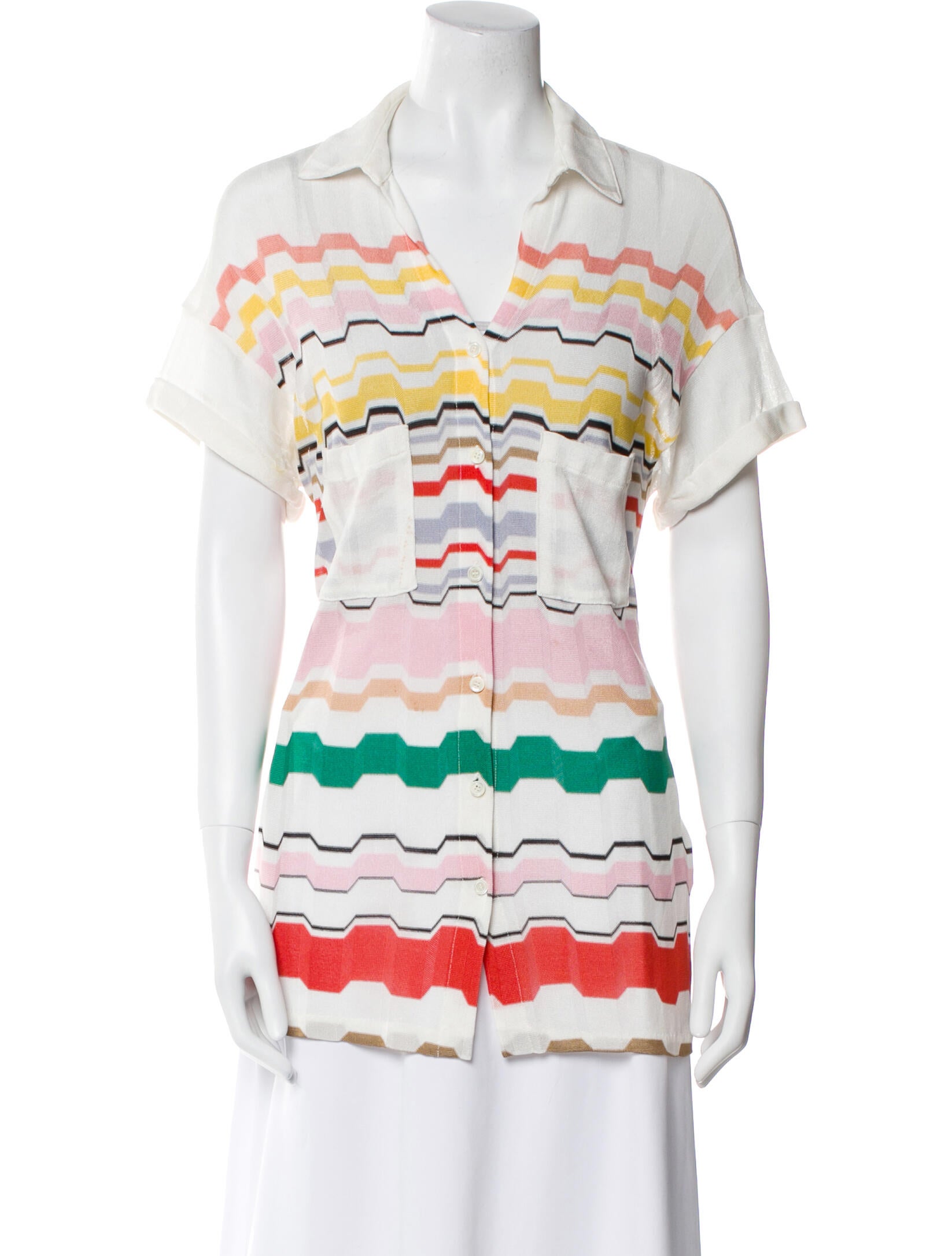 Missoni Mare Striped Short Sleeve Tunic