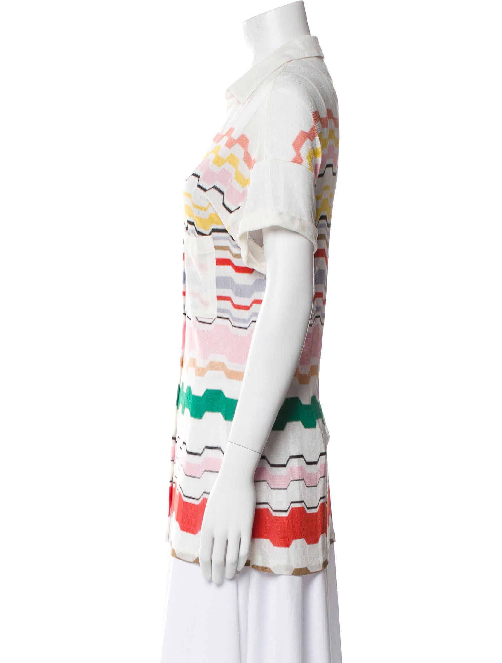 Missoni Mare Striped Short Sleeve Tunic