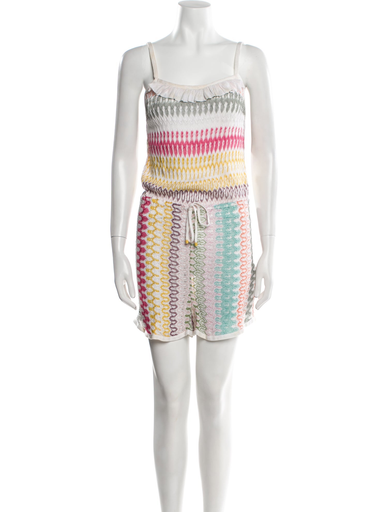 Missoni Mare Striped Scoop Neck Romper