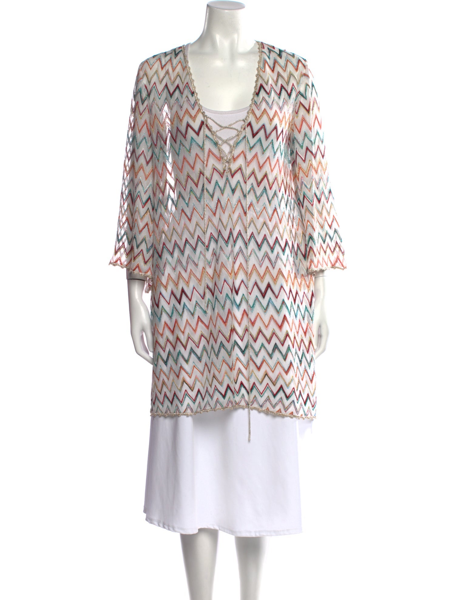 Missoni Mare Printed Cowl Neck Tunic
