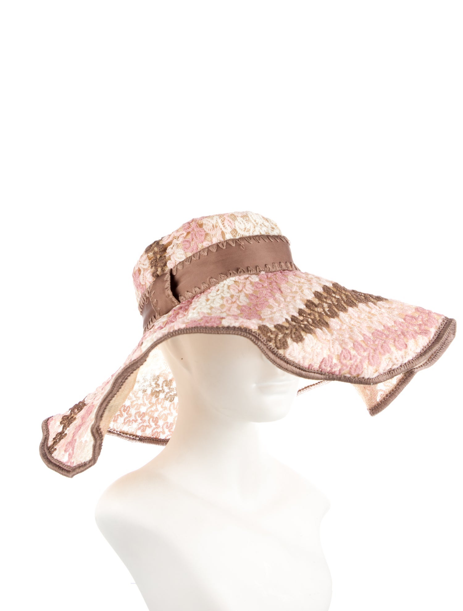 Missoni Mare Embroidered Straw Hat