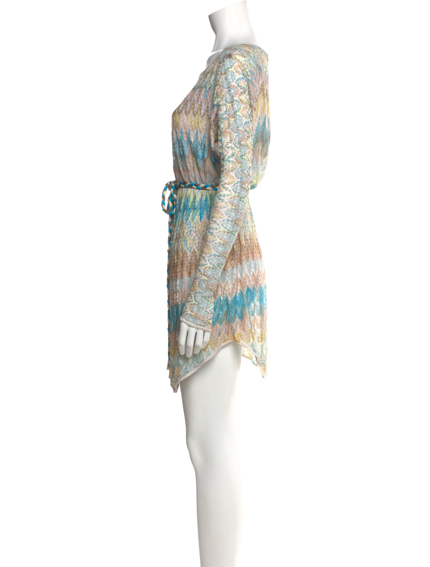 missoni mare mini dress Missoni Mare Striped Mini Dress - White Dresses, Clothing - MSSMR25218