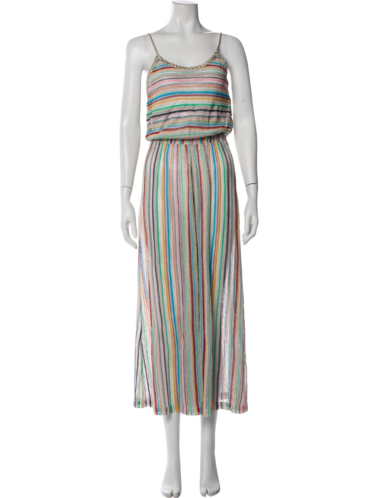 Missoni Mare Striped Eyelet Trim Cover-Up