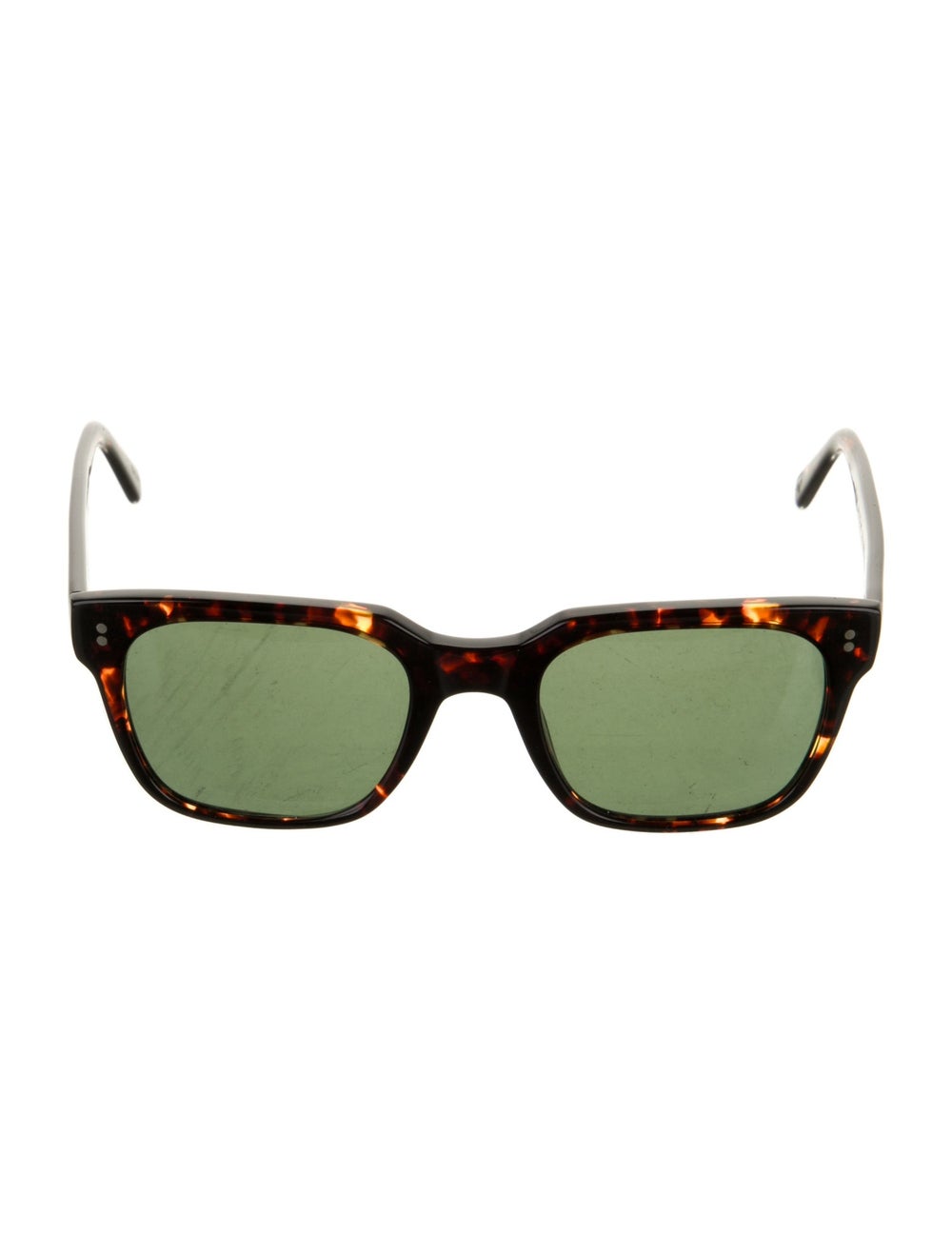 Moscot Square Sunglasses Black Tortoiseshell Acet… - image 1