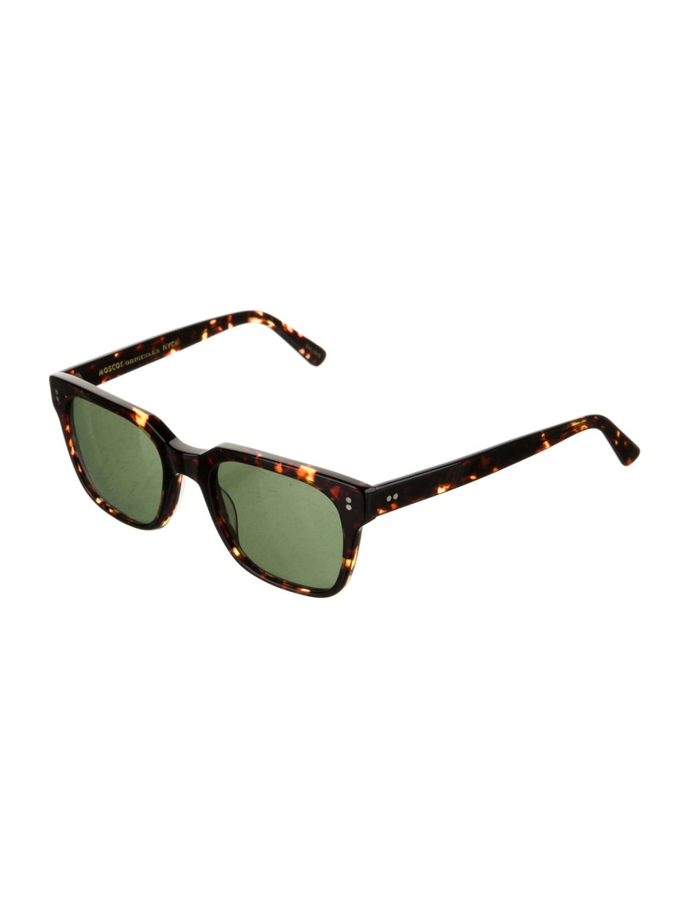 Moscot Square Sunglasses Black Tortoiseshell Acet… - image 2