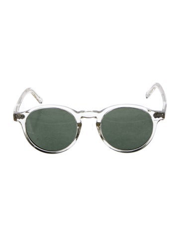 Pre-owned Moscot Round Tinted Sunglasses In Transparent