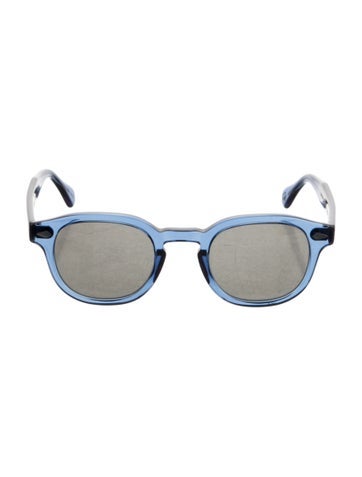 Pre-owned Moscot Lemtosh Wayfarer Sunglasses In Blue