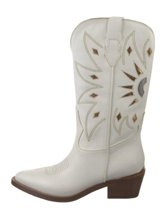 Partlow Leather Patterned Western Boots