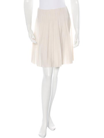 Maison Ullens Silk-Blend Pleated Skirt