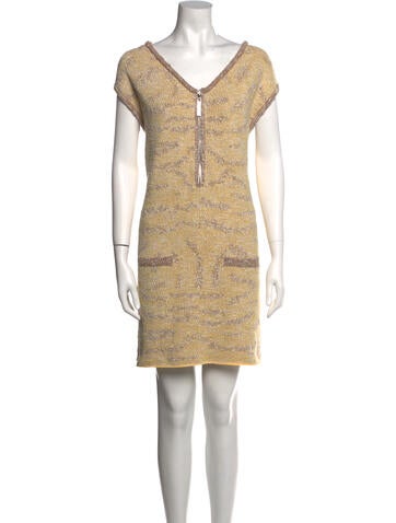 Maison Ullens Tops Animal Print V-Neck Tunic L