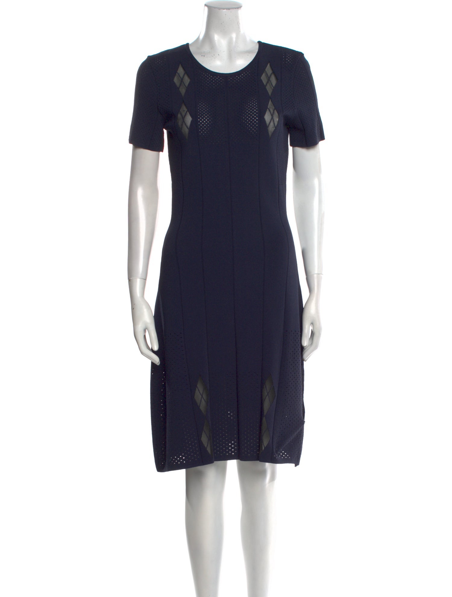 Maison Ullens Crew Neck Knee-Length Dress