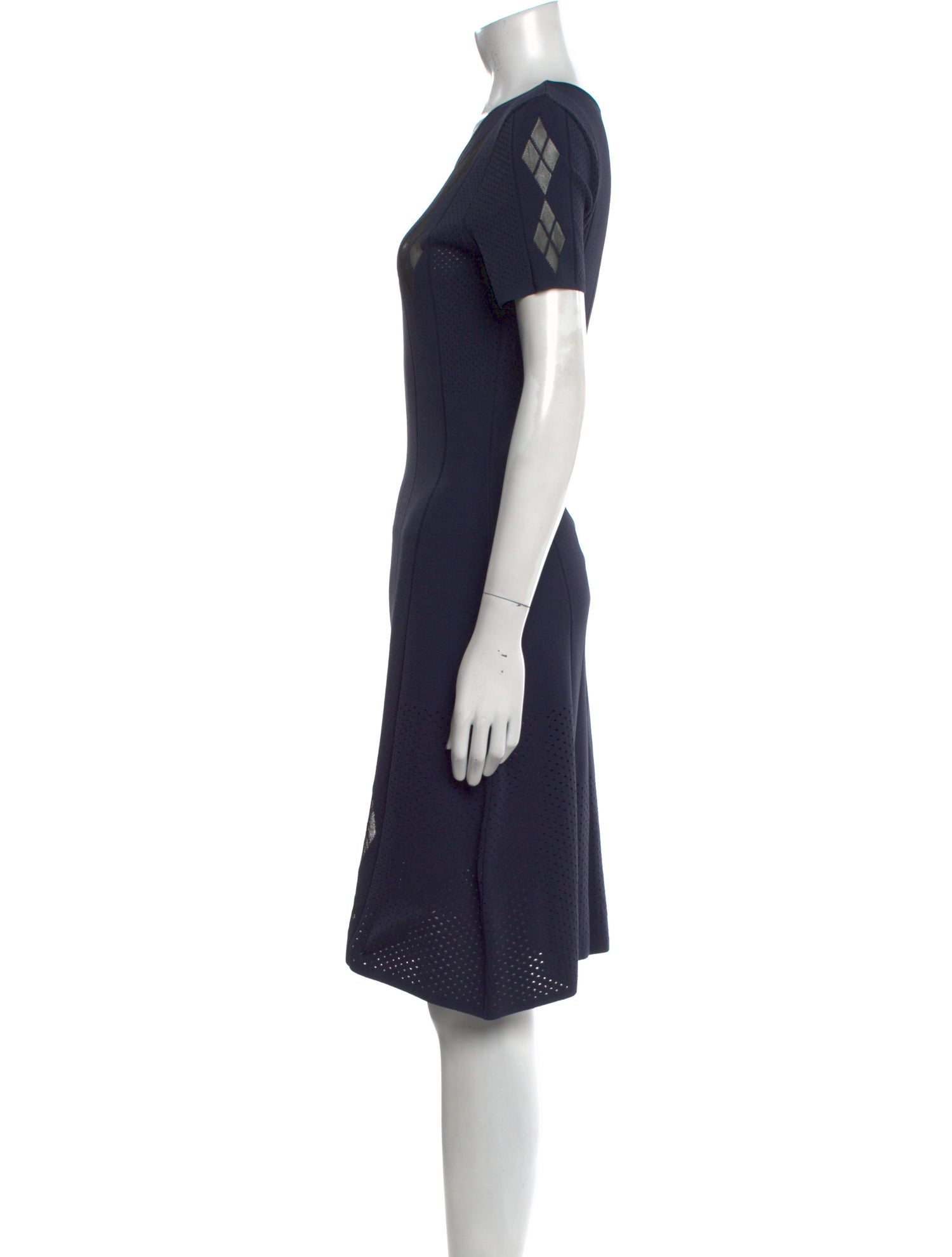 Maison Ullens Crew Neck Knee-Length Dress