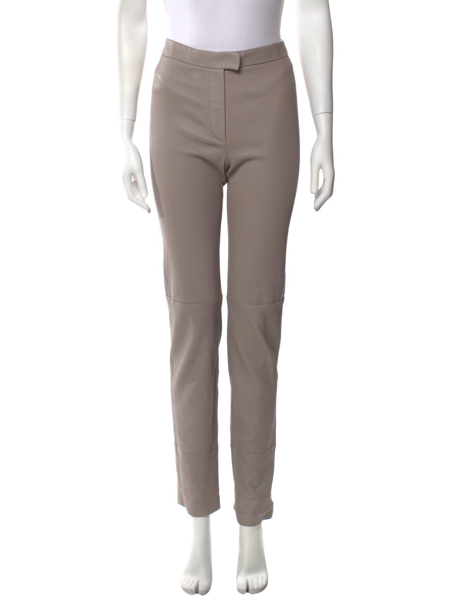 Maison Ullens Leather Straight Leg Pants