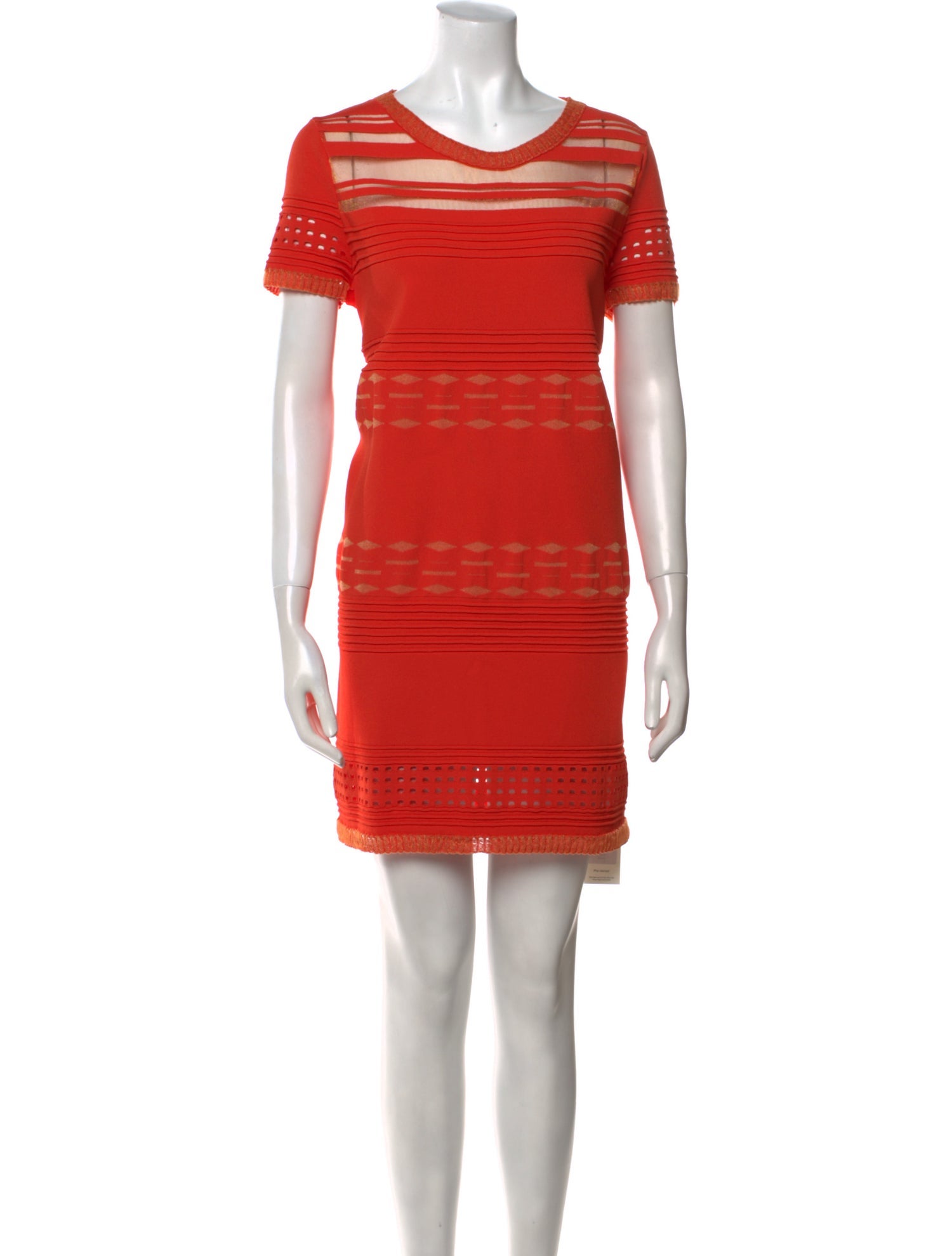 Maison Ullens Scoop Neck Mini Dress