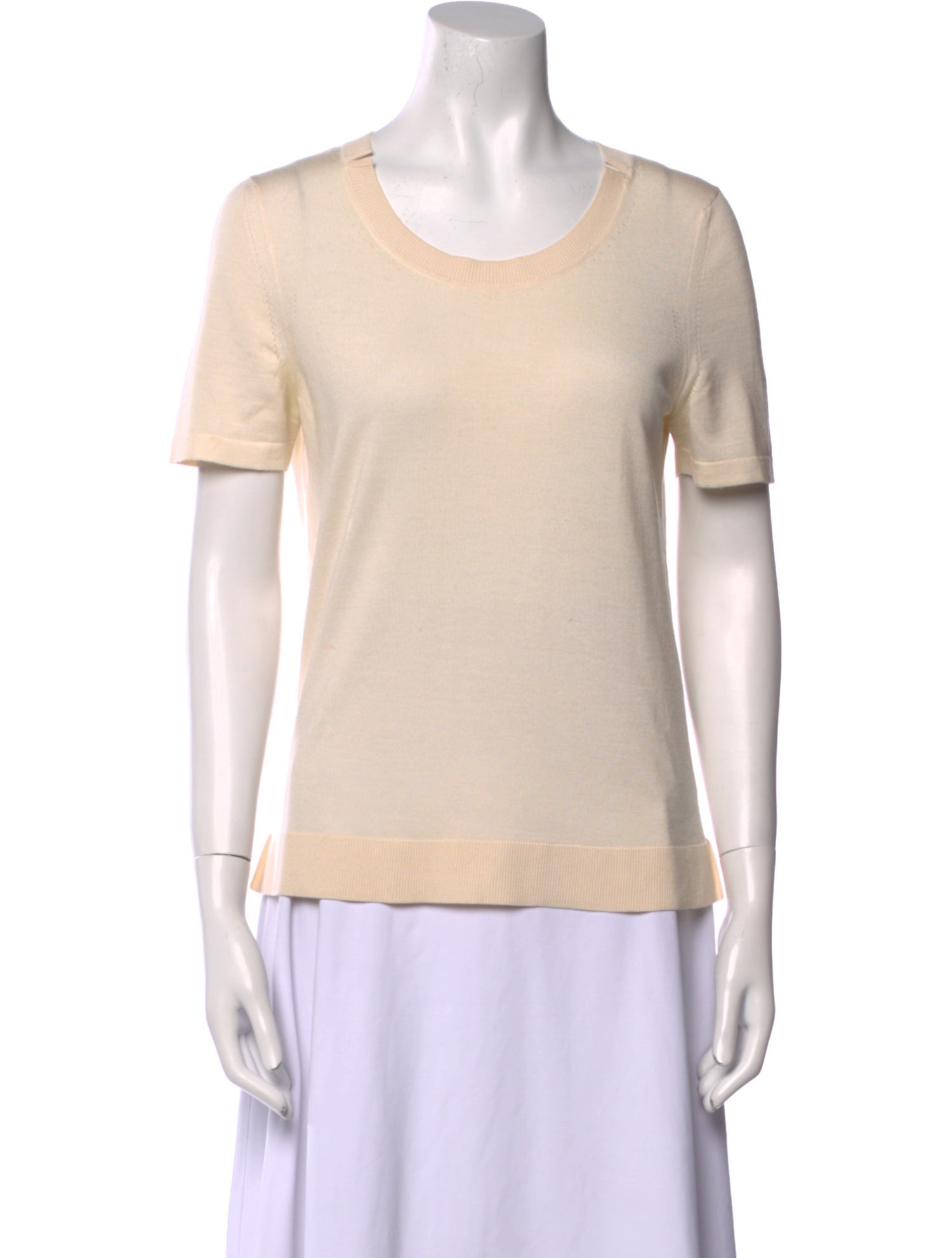 Maison Ullens Cashmere Scoop Neck T-Shirt