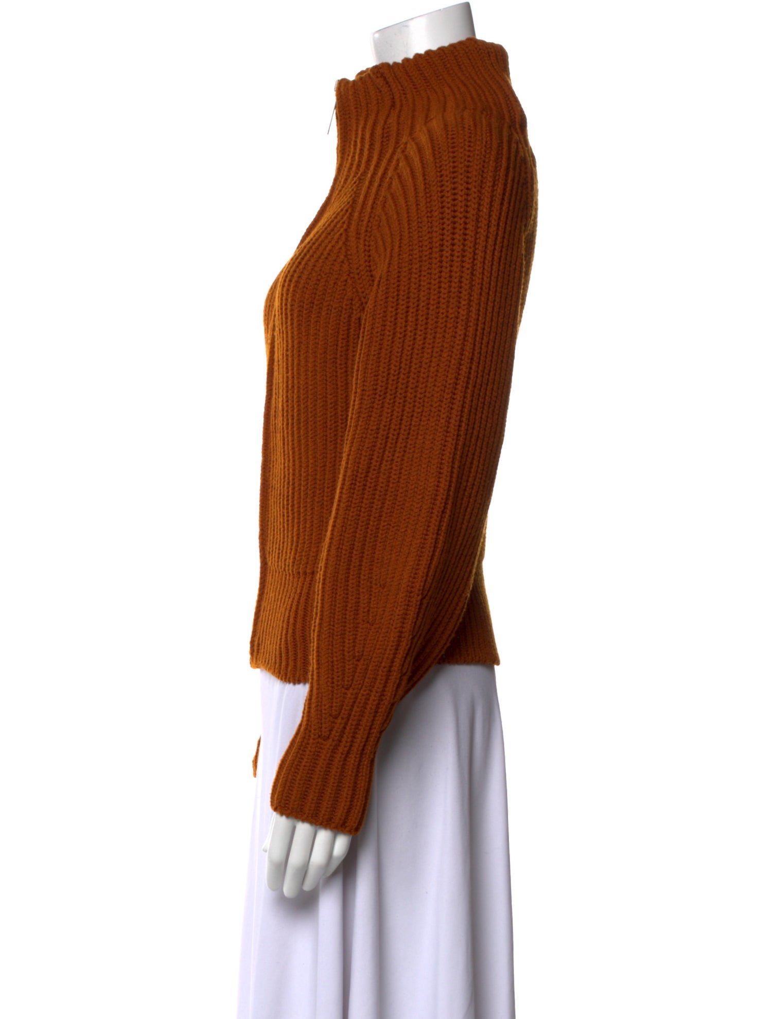 Maison Ullens Virgin Wool Mock Neck Sweater