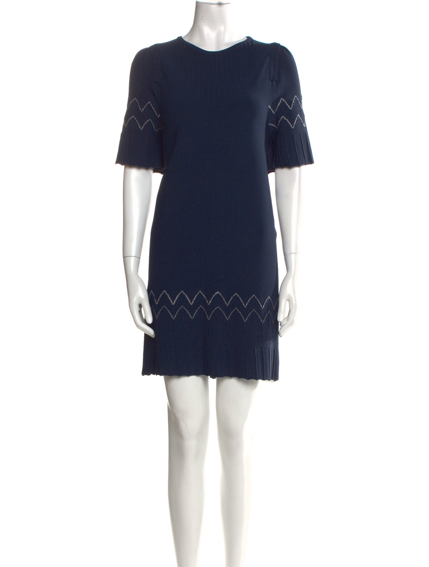 Maison Ullens Crew Neck Mini Dress