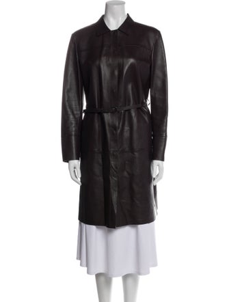 Maison Ullens Leather Trench Coat