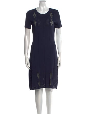 Maison Ullens Crew Neck Knee-Length Dress