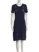 Maison Ullens Crew Neck Knee-Length Dress