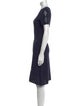 Maison Ullens Crew Neck Knee-Length Dress