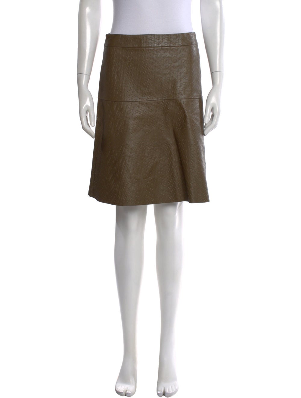 Maison Ullens Leather Mini Skirt