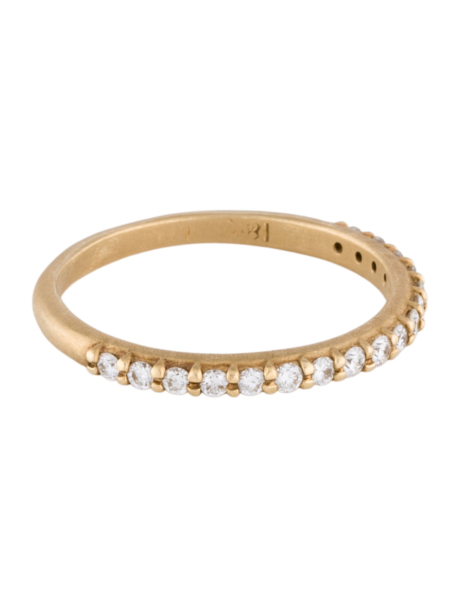 Megan Thorne 18K Diamond Half Eternity Band