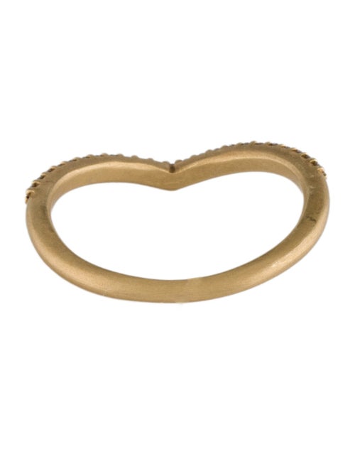 Megan Thorne 14K Diamond Slender V Guard Band