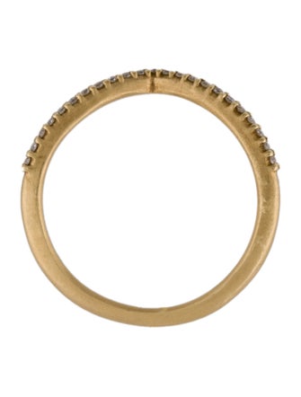 Megan Thorne 14K Diamond Slender V Guard Band