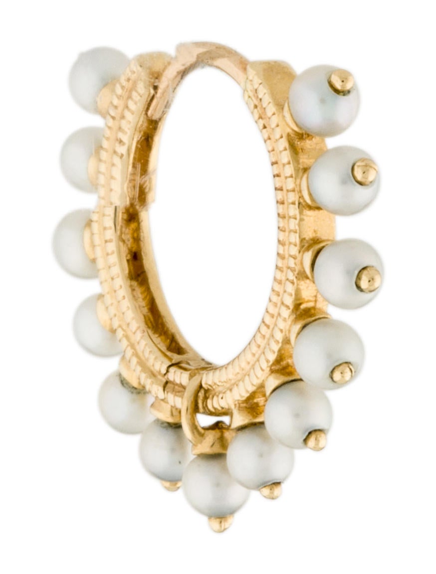 Maria Tash 14K Pearl Coronet Clicker - Hoop, Earrings - MTSHH20406 ...
