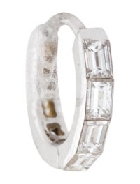 earring clicker 5mm eternity tash baguette 14k maria diamond jewelry