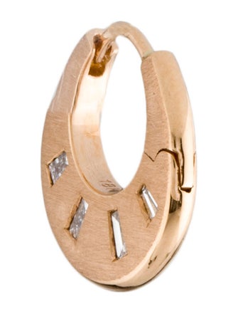 Maria Tash 18K Diamond Crescent Reversible Hoop Earring