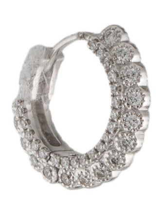 Maria Tash 18K Diamond Double Sided Apsara Single Huggie Earring