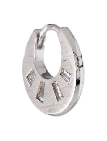 Maria Tash Huggie 18K Diamond Crescent Earring