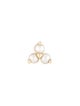 Maria Tash 14K Pearl 4.5mm Trinity Threaded Single Stud Earring