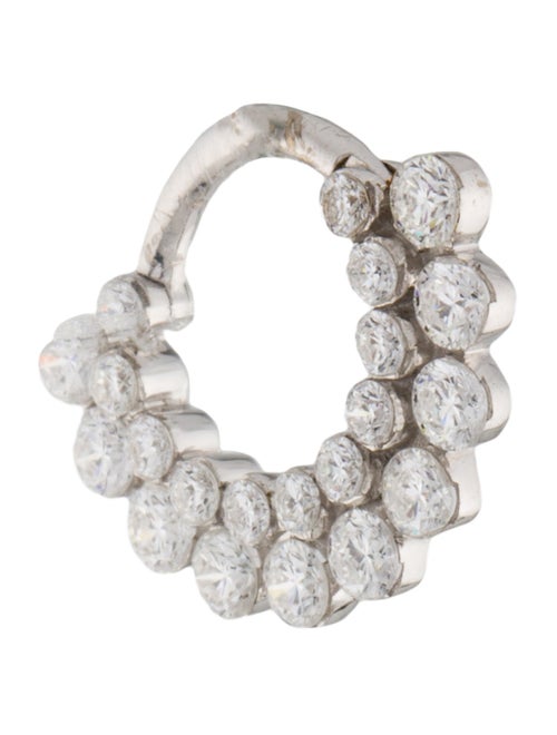 Maria Tash Diamond Invisible Apsara Hoop Earring