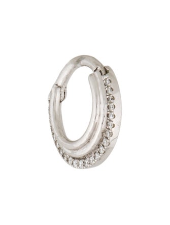 Maria Tash 18K Diamond Dhara Single Hoop Earring