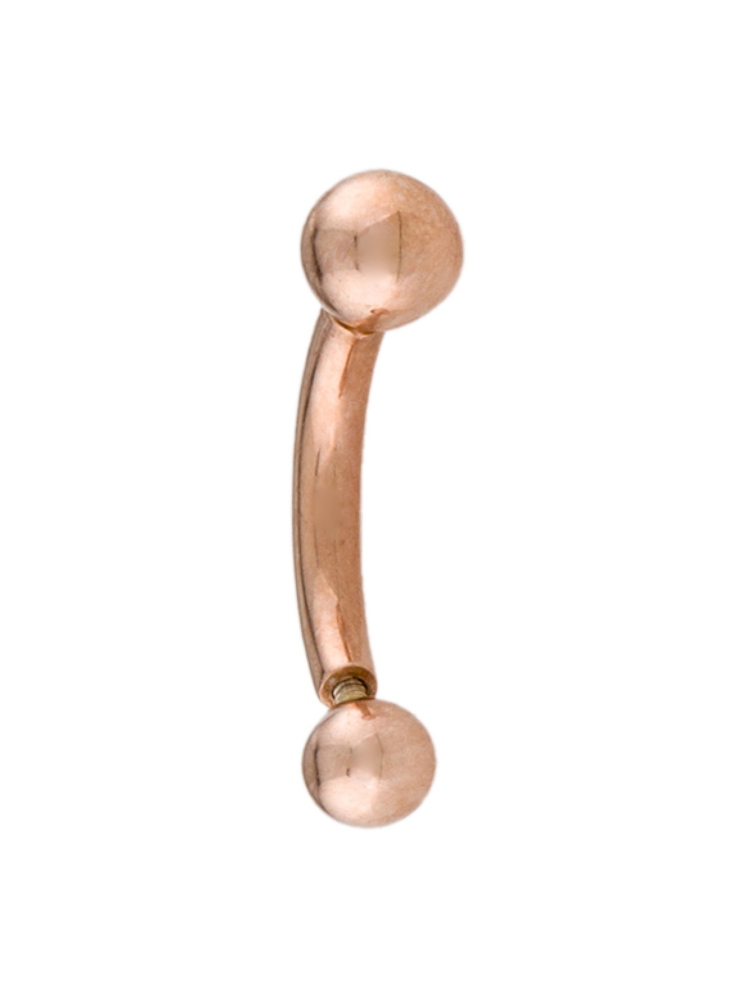 Maria Tash 14K Ball Rook Barbell Single Earring