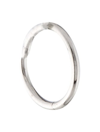 Maria Tash 14K Plain Gold Single Hoop Earring