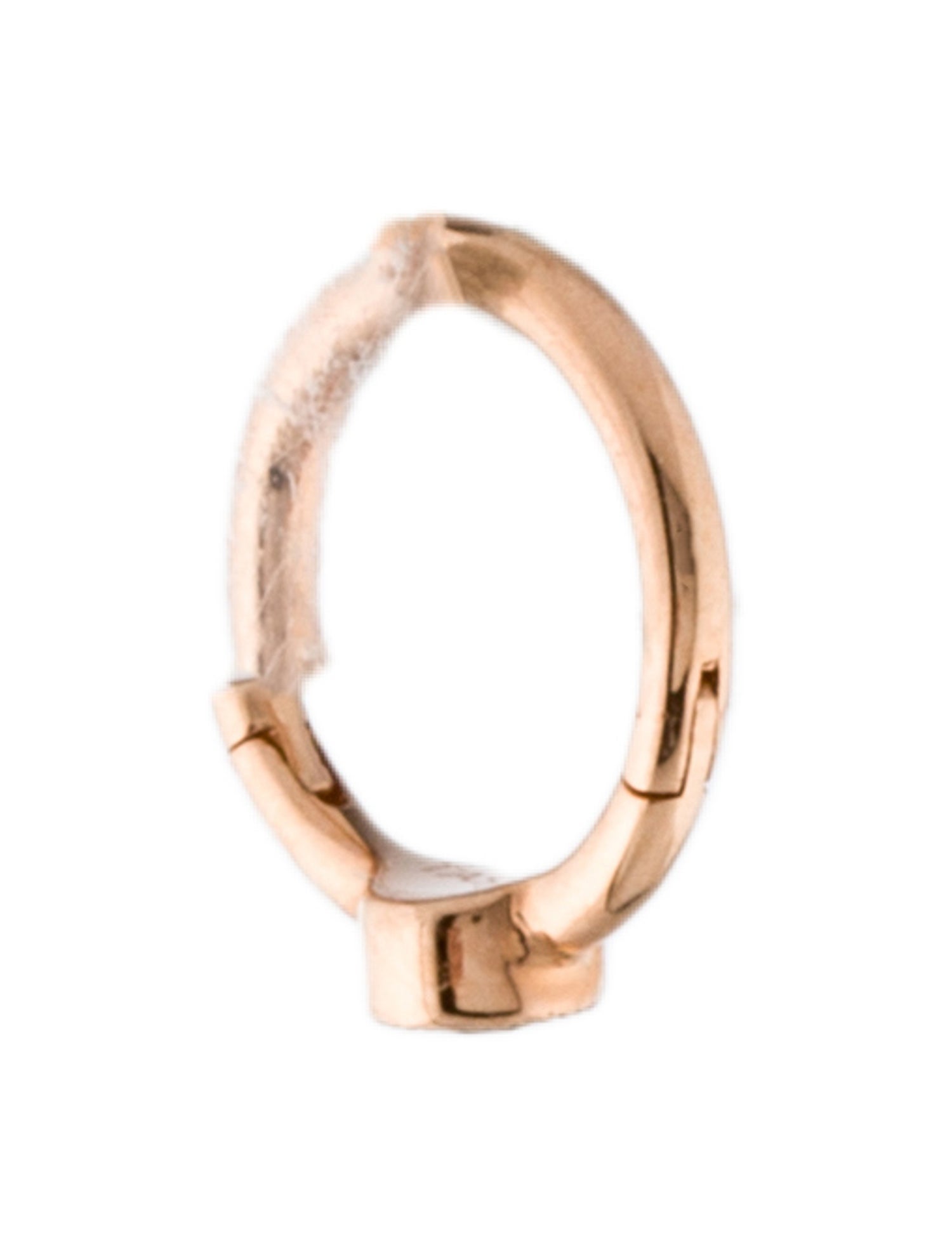 Maria Tash 14K Diamond Scalloped Huggie Single Earring