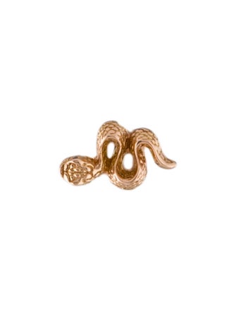 Maria Tash 18K Diamond Snake Stud Single Earring