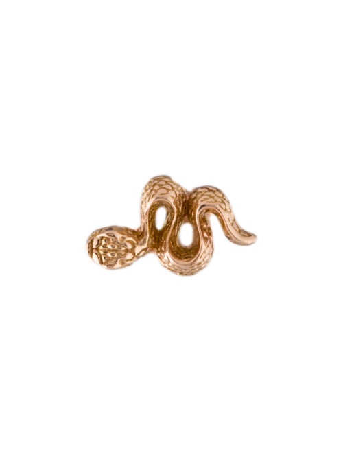 Maria Tash 18K Diamond Snake Stud Single Earring