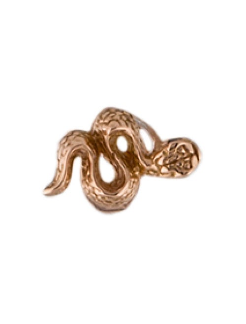 Maria Tash 18K Diamond Snake Stud Single Earring