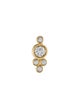 Maria Tash 18K Five Diamond Trinity Single Stud Earring