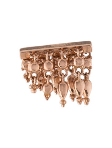 Maria Tash Stud 14K Tassel Bar Earring