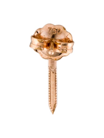 Maria Tash 18K Diamond Eternity Bar Charm Stud Single Earring