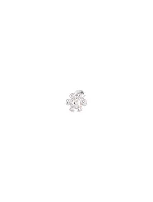 Maria Tash 14K Diamond Scallop Set Single Stud Earring