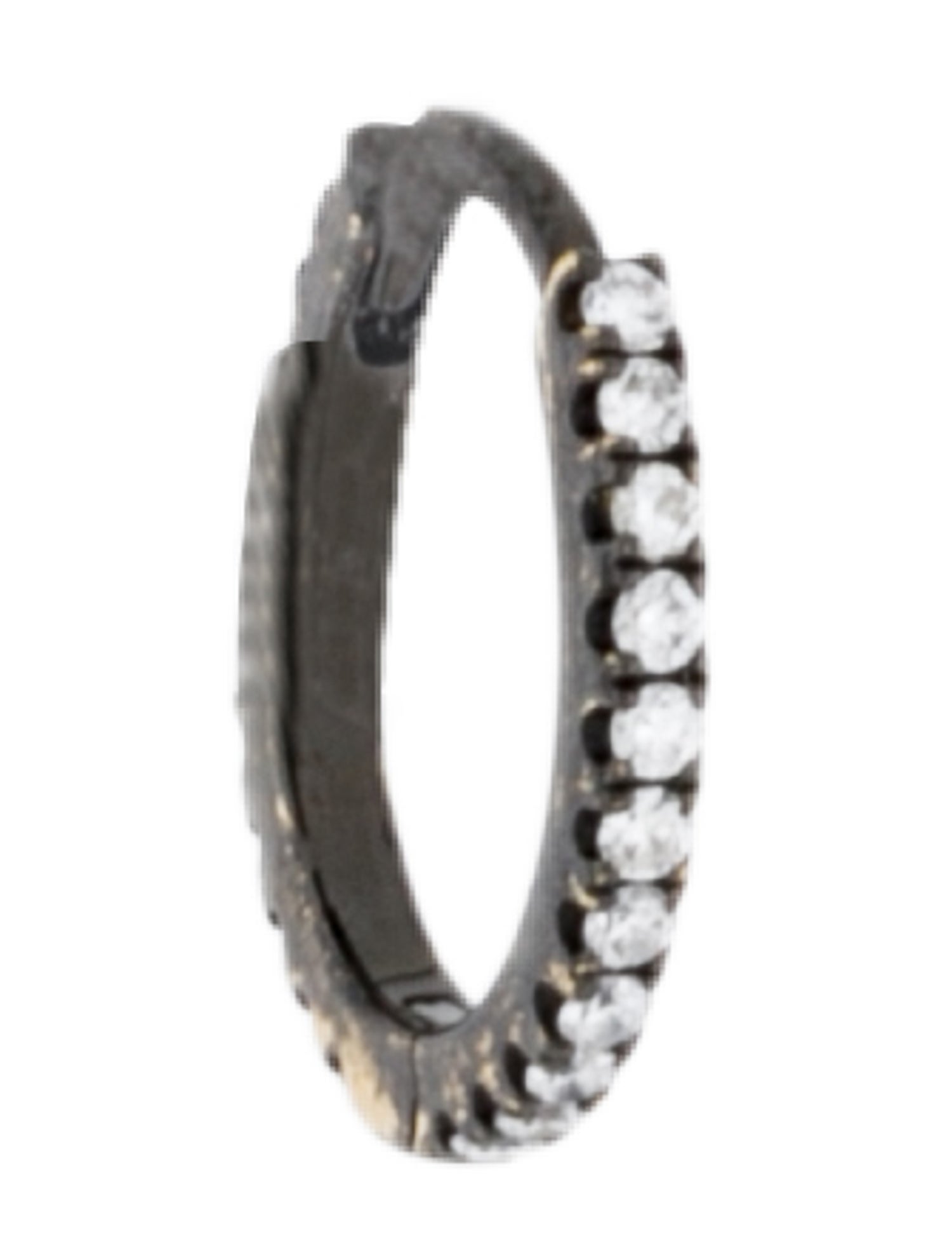 Maria Tash 18K Diamond Eternity Hoop Single Earring